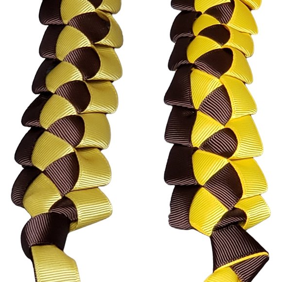 Personalized Graduation Lei 2024 or 2025, Name, and School Red & Black (B) - Picture 7 of 9